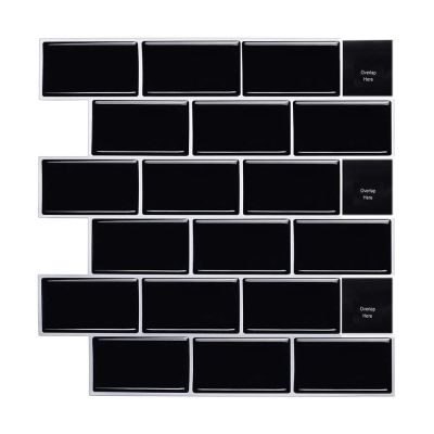 Pastilha Autoadesiva Metrô Black 30,5x30,5 Málaga
