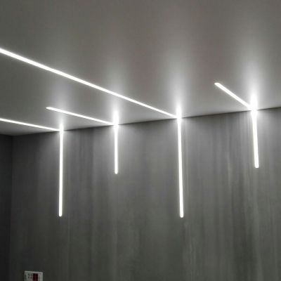 Perfil de LED Gaya Sobrepor Slim 2m Prata