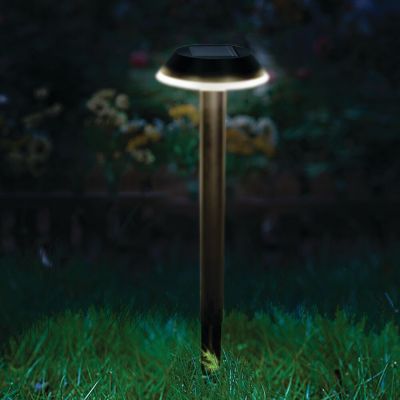 Espeto Jardim Solar Gaya Solis 2W Preto 2 Unidades