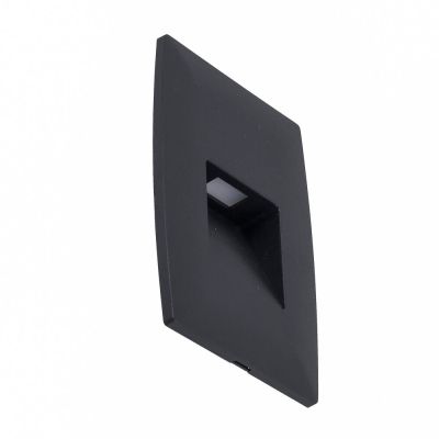Balizador LED Katan 2W 3000K Preto Luz Amarela Gaya