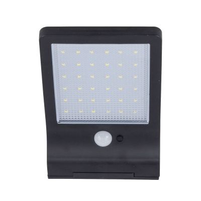 Luminária Solar Sinai com Sensor Preto Luz Branca Gaya