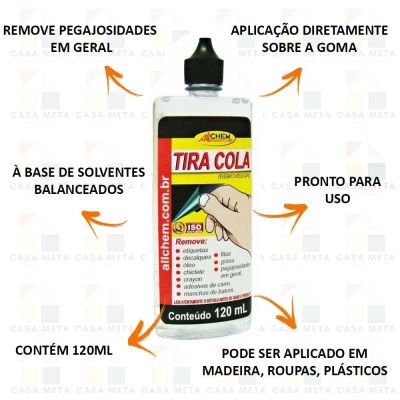 Removedor de Adesivo120ml Tira Cola Incolor Allchem