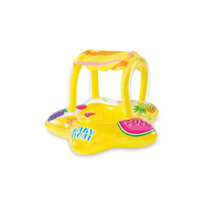 Boia Inflável Bote Infantil Baby Amarelo Intex