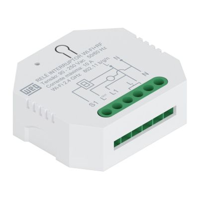 Módulo Relé Interruptor Wi-fi + RF Branco Ártico Weg