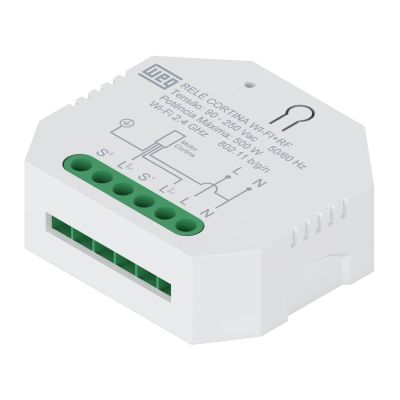 Módulo Relé Cortina Wi-fi + RF Branco Ártico Weg