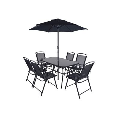 Conjunto de Jardim Caribe 8 Peças Aço Fascino