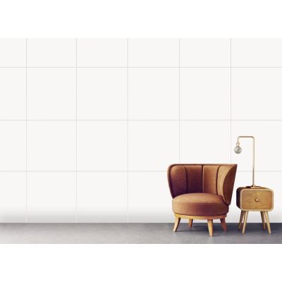 Piso Cerâmico Padua White Retificado Acetinado 67x67 Ilhabella