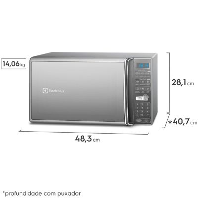 Micro-ondas 27L MS37R Prata Electrolux