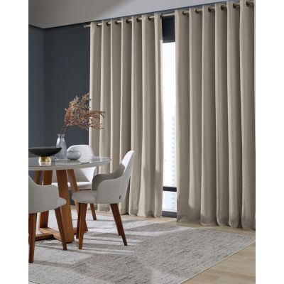 Cortina Duo Mônaco Areia 4,2x2,5m Bella Janela