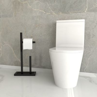 Porta Papel Iron Preto Fosco Venturi