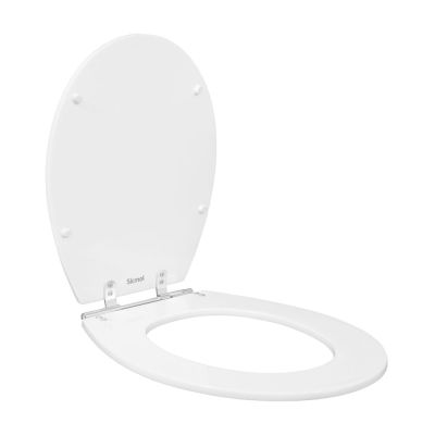 Assento Sanitário Poliéster Ravena/Targa/Studio Branco Hidrofama