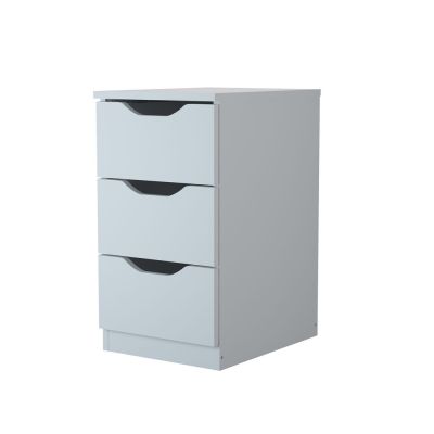 Gaveteiro Multiuso com 3 gavetas 40,3x30,3x 54,5cm Branco Multivisão