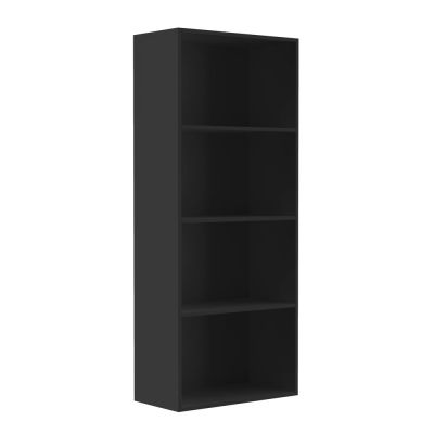 Estante com 4 divisórias Preto Multivisão