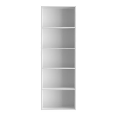 Estante E5 com 5 divisórias 30,3x60x181cm Branco Multivisão