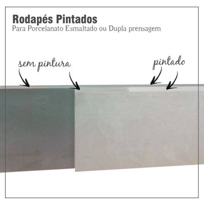 Rodapé Atlantis Retificado Acetinado 10x83 Crema Málaga