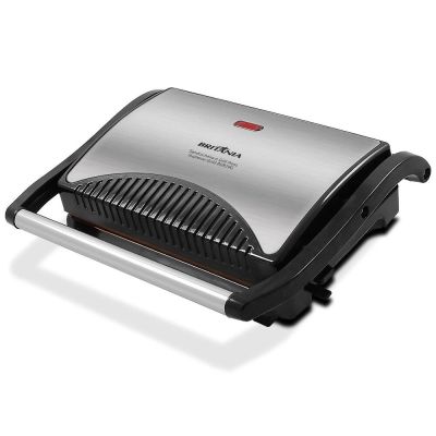 Sanduicheira Grill Supreme Bgr24g 850 Watts 220 Volts Inox Preta Britânia