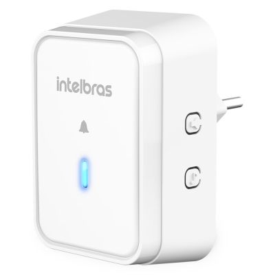 Campainha Sem Fio Com Bateria CIB 101 Branco Intelbras