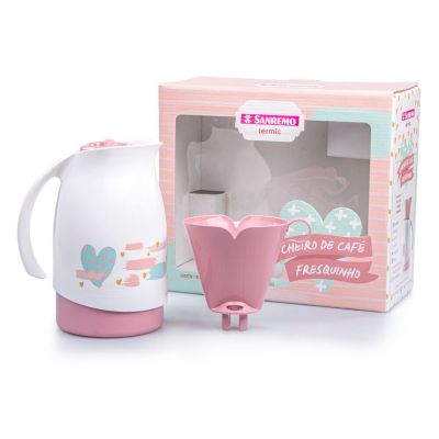 Bule Termic Com Suporte Para Filtro de Plástico 700ml Branco Sanremo