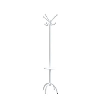 Cabideiro e Mesa de Apoio de Aço 47 x 47 x 172 Branco Multivisão