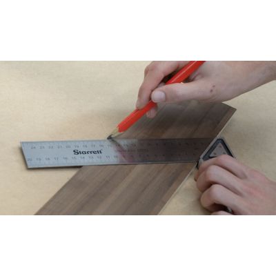 Esquadro Carpinteiro Alumínio Com Cabo 250mm Cinza Starrett