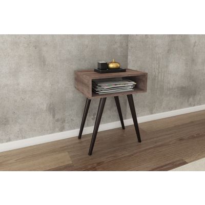 Mesa Lateral Multiuso 46,5x60x35 Rústico Movelbento