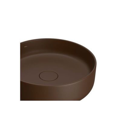 Cuba para Banheiro de Apoio Redonda Slim 40cm Marrom Fosco L.12040.22 Deca