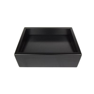 Cuba para Banheiro de Apoio Quartzo Preto Fosco 40x30 Venturi