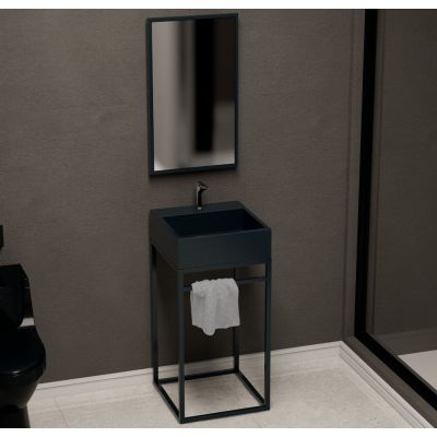 Balcão Iron Preto Fosco 40x40 Venturi