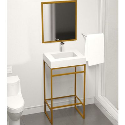 Balcão Iron Gold Rennes 60cm Branco Fosco Venturi
