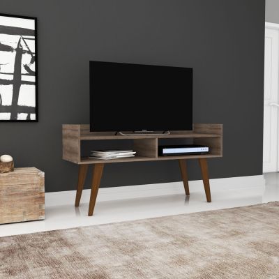 Aparador Rack 2 Nichos 122x64x40 Rustico Movelbento