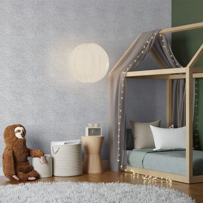 Papel de Parede Pedra/Tijolo 0,52x9,5 Cinza Bobinex