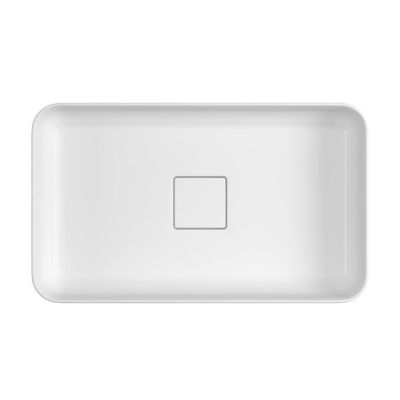 Cuba para Banheiro de Apoio Retangular Retangolo Slim 40x30 Branco Gelo L.13040.17 Deca