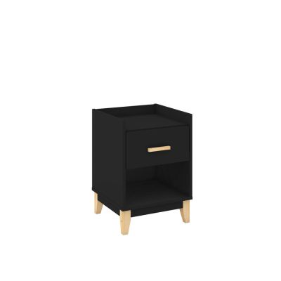 Criado Mudo LE 6006 1 Gaveta 40x56x38 Preto Movelbento