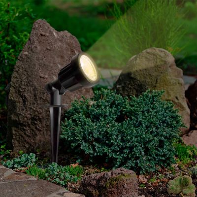 Espeto de Jardim de Led 5W 3000K Preto Luz Amarela Taschibra