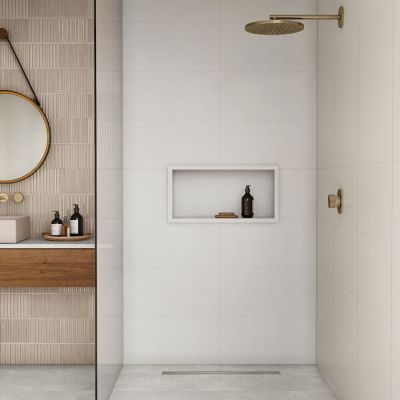 Revestimento de Parede Cetim Bianco Retificado Mate Classe A 30x90cm Portobello