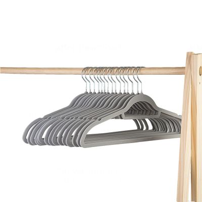 Cabide Sintético 30 Peças Cinza Casa&Ideia