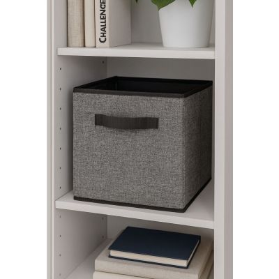 Organizador Multiuso de Tecido 27x27x27cm Cinza Casa&Ideia