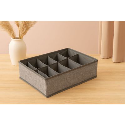 Caixa Organizadora 9X24X34cm com 8 Seções Casa&Ideia