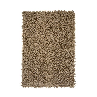 Tapete para Banheiro Chenille 40x60cm Marrom Casa&Ideia