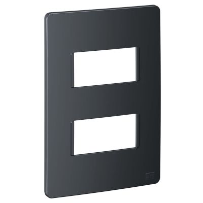 Placa 4x2 2 Seções Esatta Grafite Escuro Weg