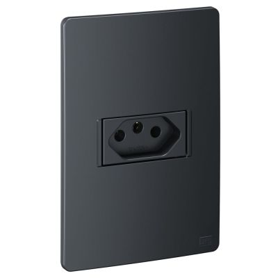 Conjunto 1 Seção 10A 1S Paraleto Esatta Grafite Escuro 250V Weg