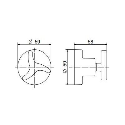 Acabamento para Registro Nova Trio Cromado 1/2" e 3/4" Docol