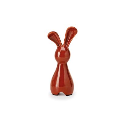 Adorno Coelho Cerâmica 23x9,5x7,5cm Vermelho Mart Collection