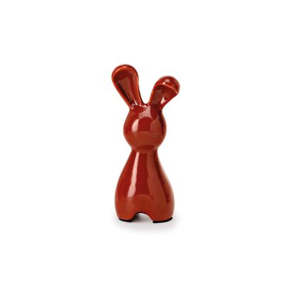 Adorno Coelho Cerâmica Vermelho 16,7x5,5cm Mart Collection