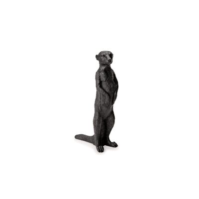 Adorno Suricato Poliresina 30,8x14,5cm Preto Mart Collection