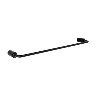 Porta Toalha Barra 60cm Gota Preto Addra