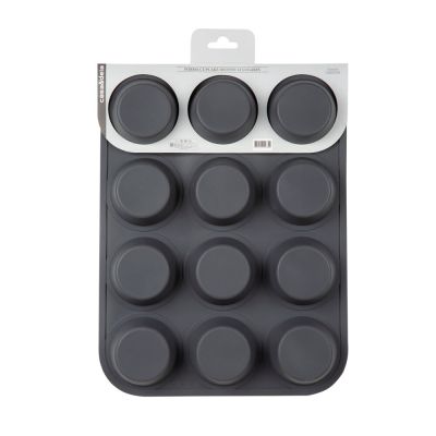 Forma Cupcake Silicone 12 Divisões Cinza Casa&ideia