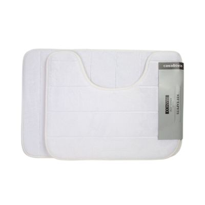 Tapete de Banheiro 40x60x1,2cm Branco Casa&ideia