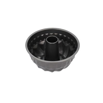 Forma de Aço Antiaderente Redonda 22x11cm Preto Casa&Ideia