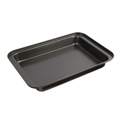 Forma de Aço Antiaderente Retangular 37x25,5x5cm Preto Casa&Ideia